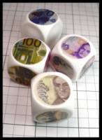 Dice : Dice - 6D - European Currency Dice - JA Collection Apr 2024